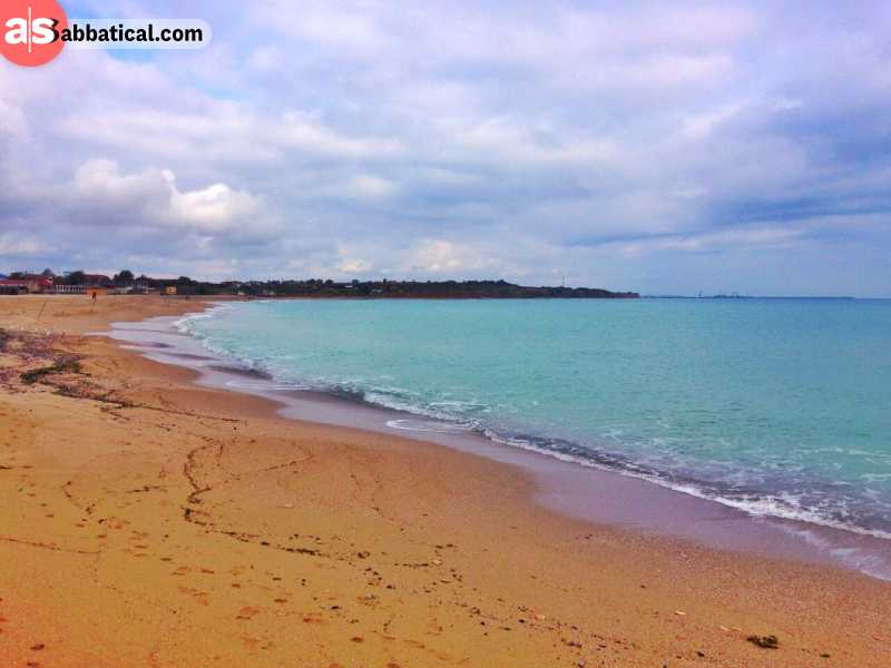 One of the numerous beautiful Romanian beaches.