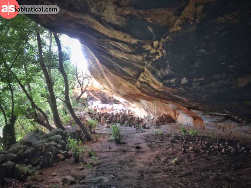 Kome Cave with ancient African Rock Art in Lesotho