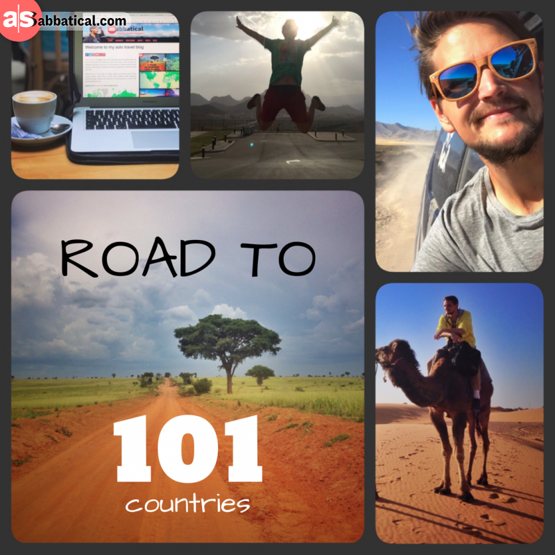 Adrian from aSabbatical passed through over 101 countries as a digital nomad in 5 years.