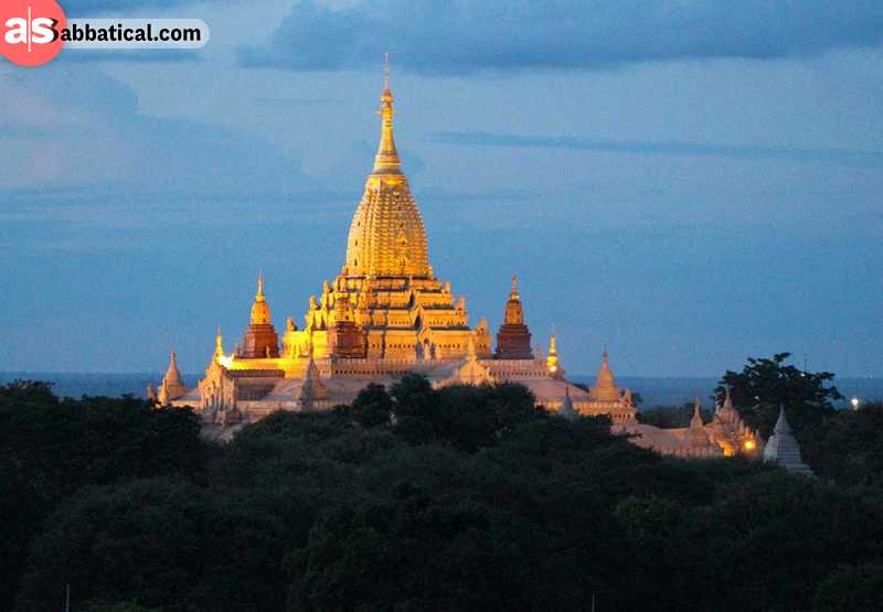 Ananda Temple is majestic and one of the most revered temples in Bagan.