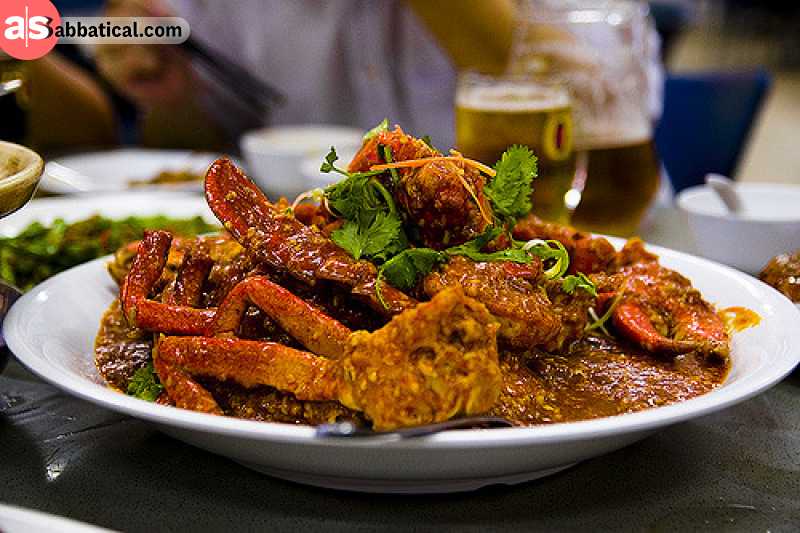 Chilli crab is one of the most popular delicacies in Singapore.
