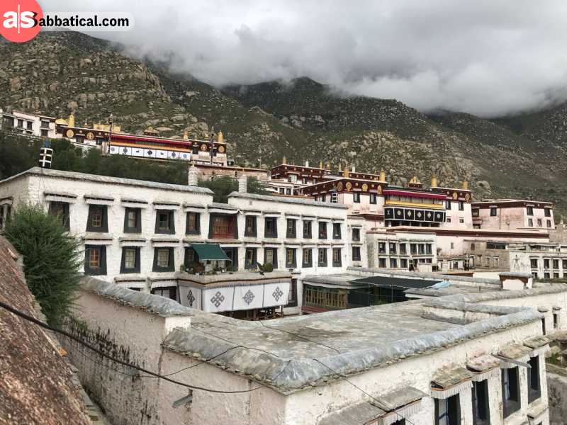 Drepung Monastery has a history of over 600 years and it's still a powerful religious and cultural site.