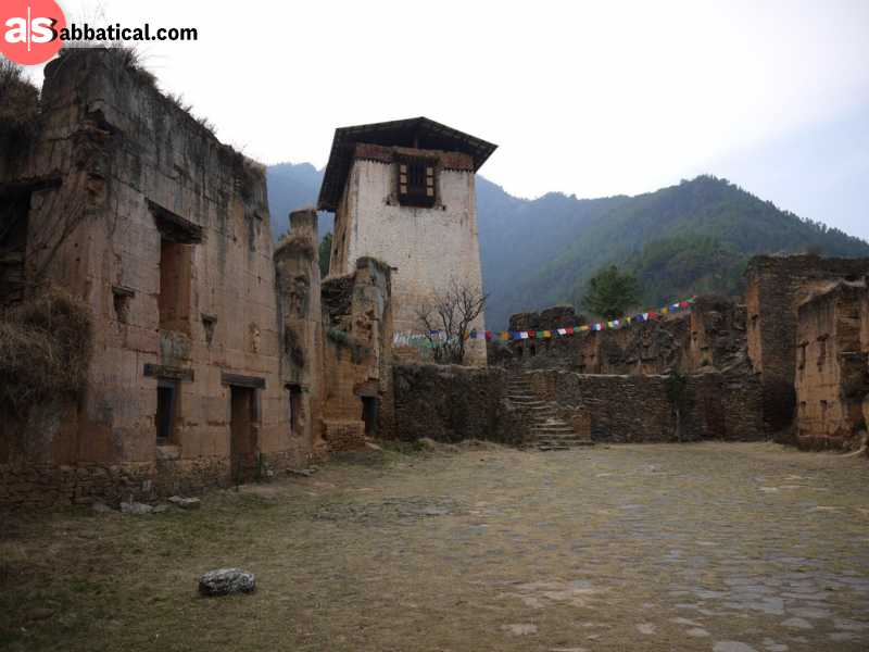 The Ancient Drukgyel Dzong is still staying strong after enduring a fire.