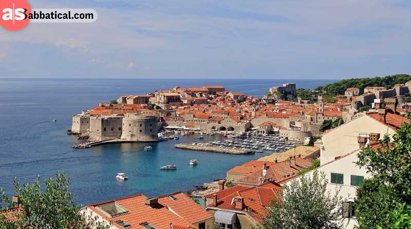 Old Town in Dubrovnik during the sunny day