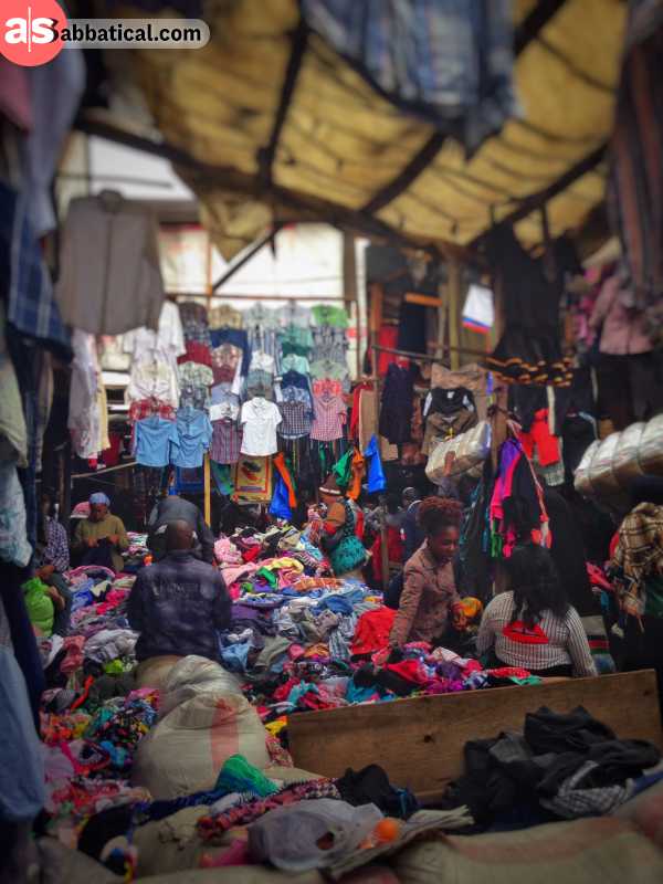 Gikomba Second Hand Clothing Market in Nairobi