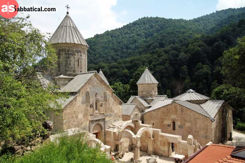 Haghartsin Monastery is located deep within the forests of the Dilijan National Park.