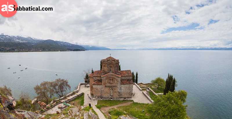 The Chruch of San Juan Caneo on Ohrid is situated on the perfect spot.