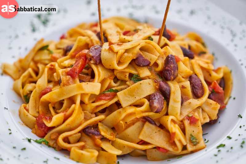 Italian most recognizable dish is an authentic pasta.