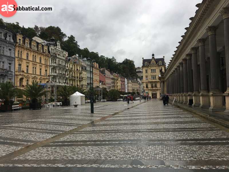 Karlovy Vary during the day