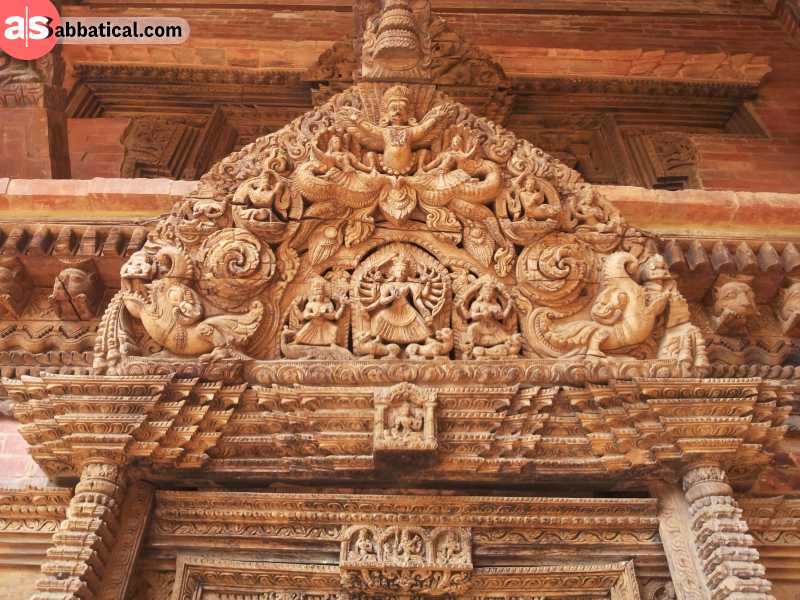 This intricate Nepali wood carving is just one of the many more!