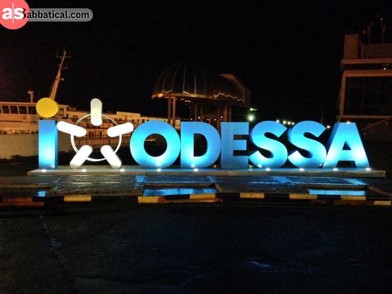 Odessa at night