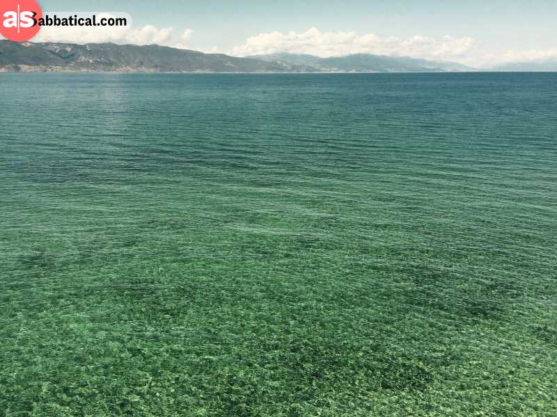 Amazing Ohrid lake by day