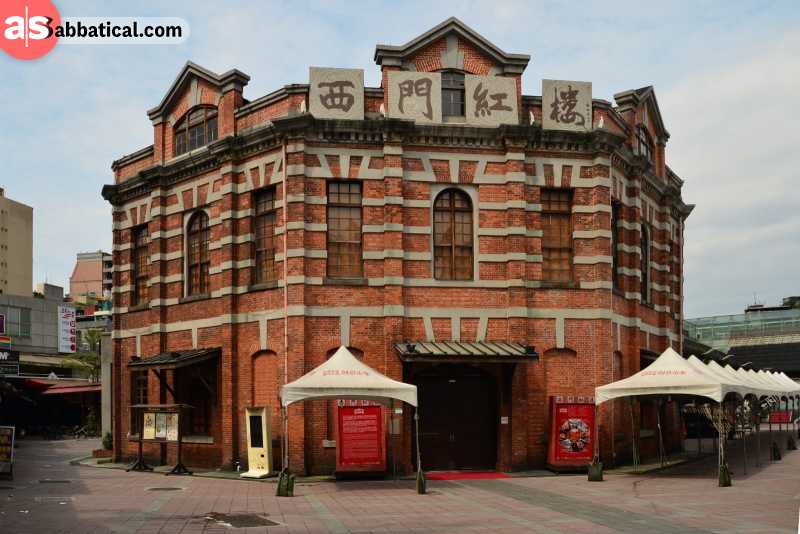 Make sure to visit the Red House in Taipei, which has become a cultural centre, hosting various activities.