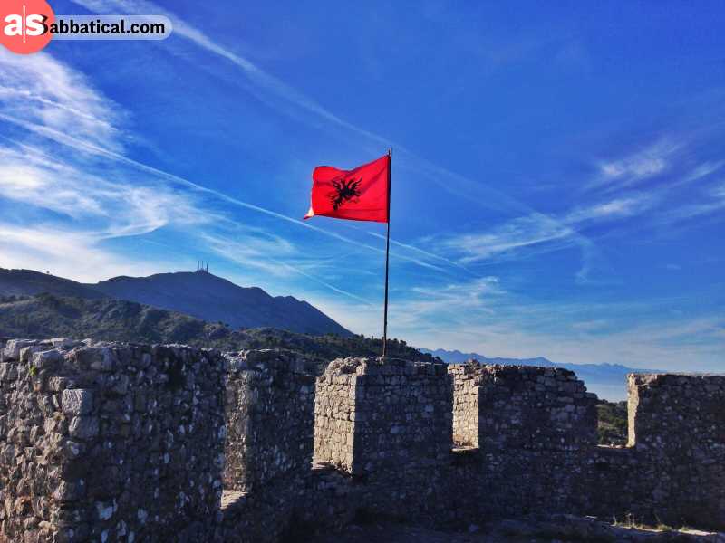 Standing on the top of Rozafa castle