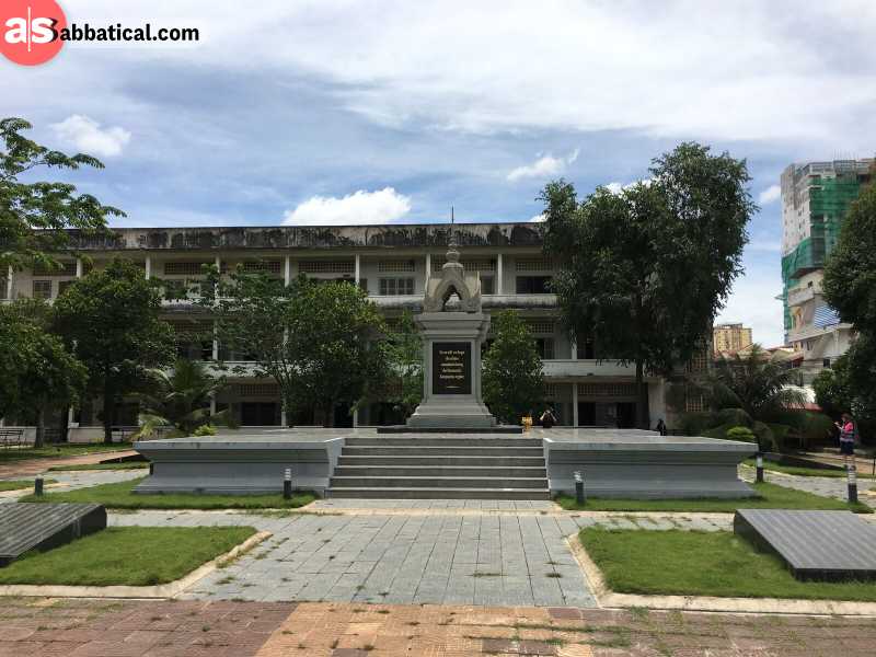 One of the things to do in Phnom Penh is to visit the Tuol Sleng Genocide Museum or the former S21 prison to witness the brutal history of Cambodia.