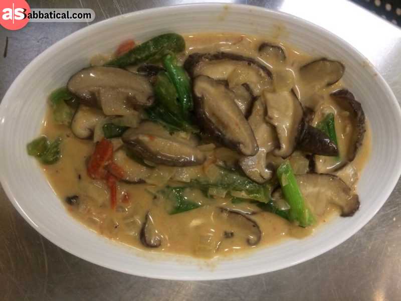 Shamu Datshi is a delicious mix of cheese and mushrooms ideal for vegetarians.