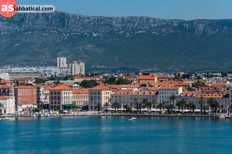 A stunning and historic coastal boardwalk in Split