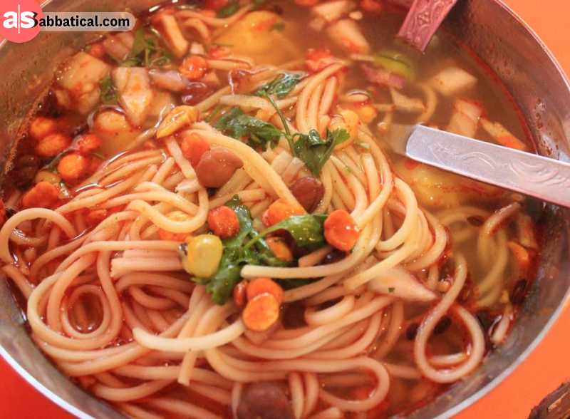Thukpa soup is very popular around Kathmandu and other mountainous regions of Nepal.