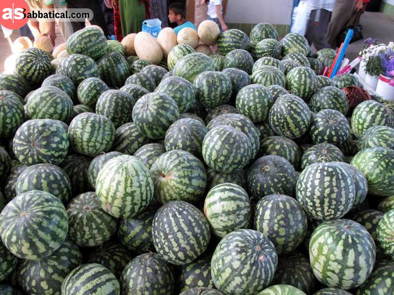 Where is Turkmenistan? There where melons are a huge part of the cuisine!