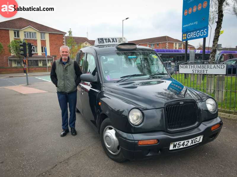 One of Belfast's friendliest taxi drivers, happy to explain a terrifying history