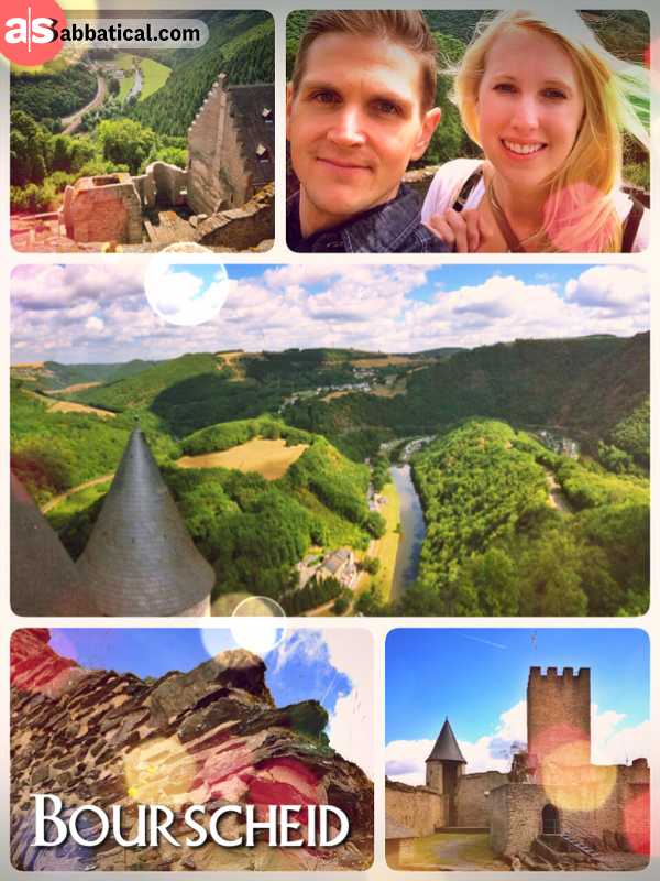 Bourscheid - climbing the first castle on my sabbatical journey in Luxembourg