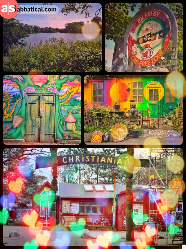 Freetown Christiania - enjoying colorful street art in the anarchical district of Copenhagen
