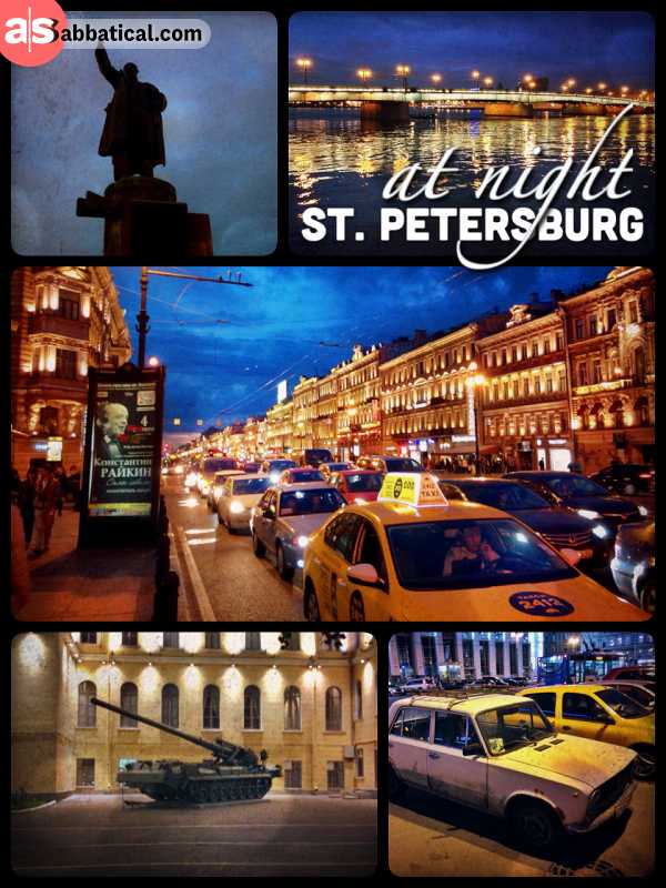St. Petersburg by night - a beautiful city by day but even more stunning in the evening lights