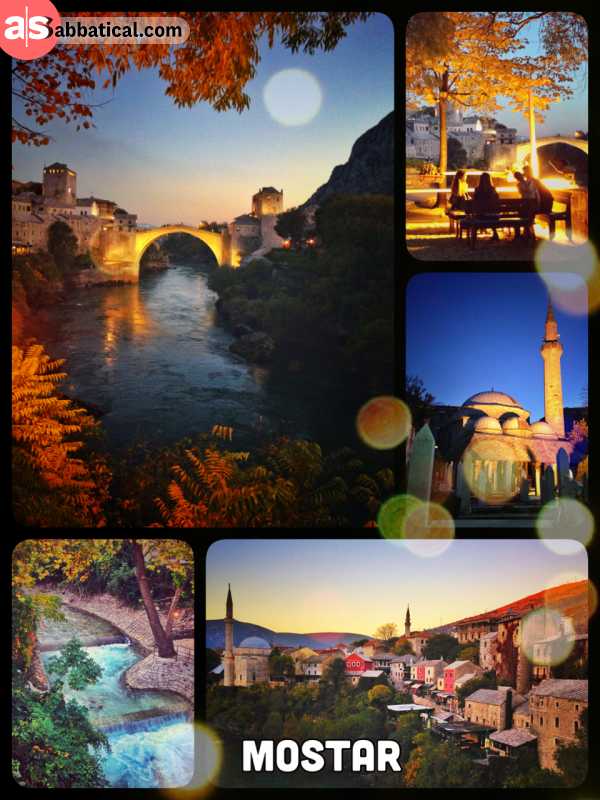 Mostar - an old bridge and its city