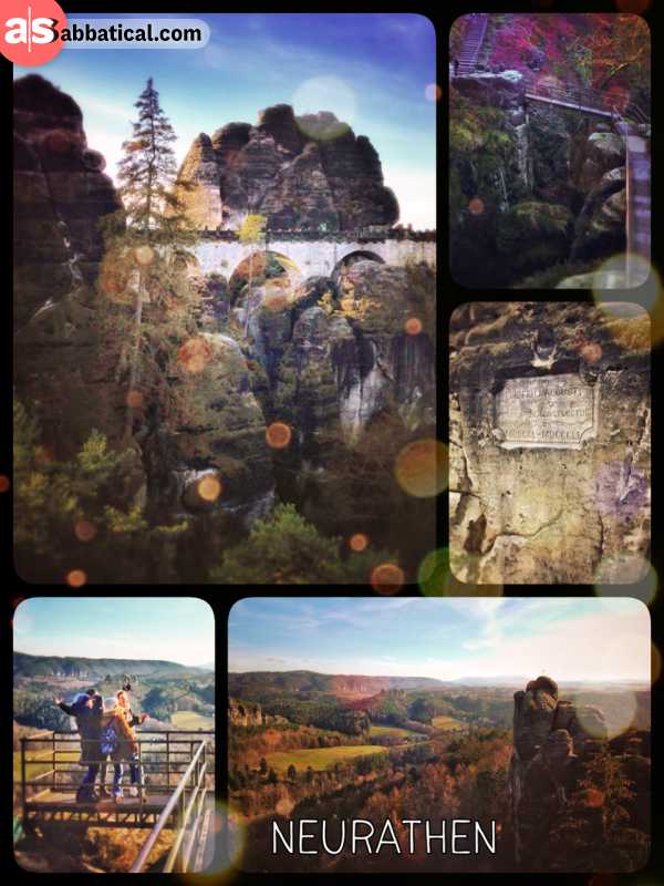 Neurathen Castle - faint castle ruins in an unreal rock formation