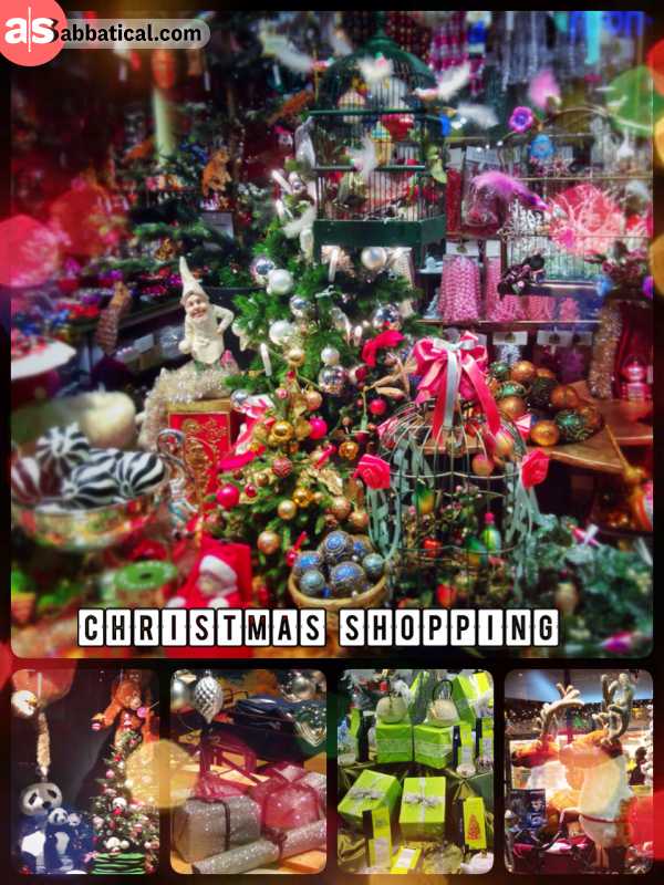 Christmas Shopping - celebrating the most commercialized holiday