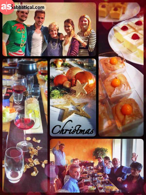 Christmas Diner - indulging in sweet and delicious christmas food 
