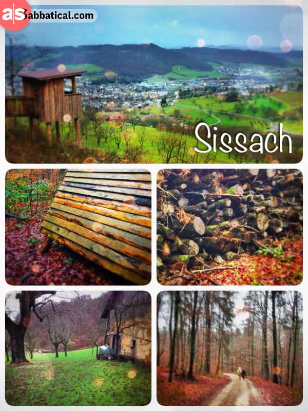 Sissach - hiking in the rainy hills of Sissach