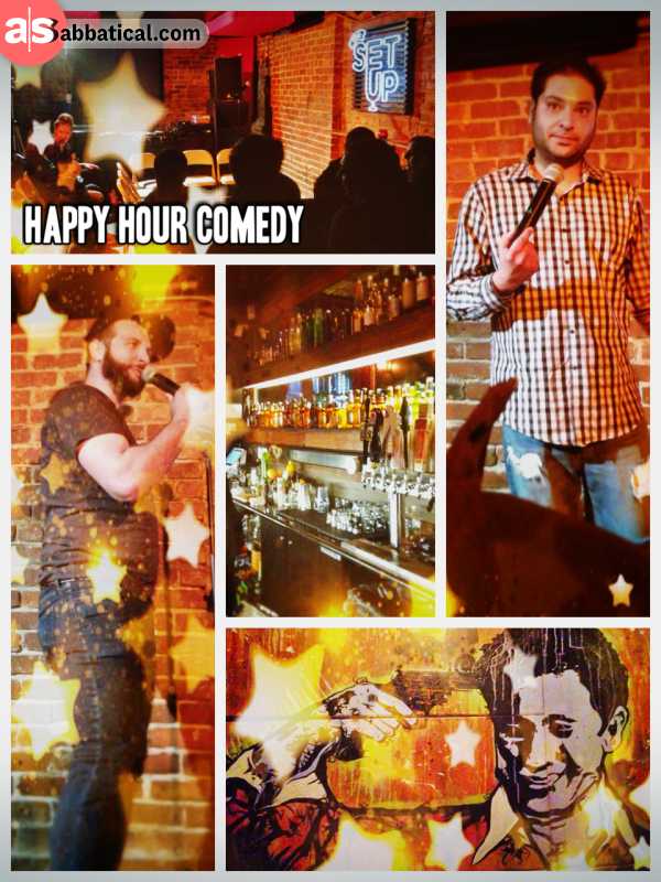 Happy Hour Comedy - laughing to international stand up comedians and then dancing to freaky music