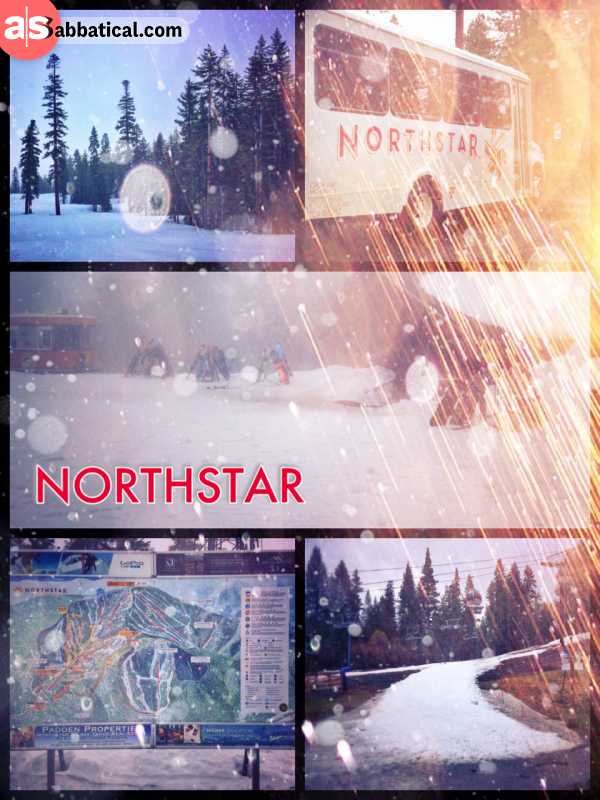 Northstar Ski Resort - snowboarding in the rain and getting soaked is not so much fun after all