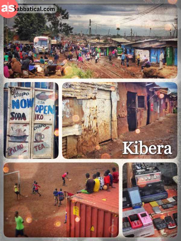 Kibera - following the muddy railroad tracks through the largest urban slum in Africa