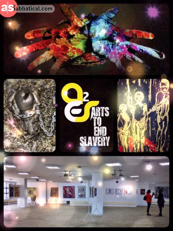Arts to end Slavery - combining creative arts with political statements to create awareness