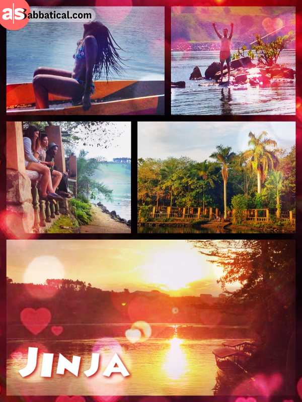 Jinja - swimming, dancing and enjoying the sunset at the source of the Nile river