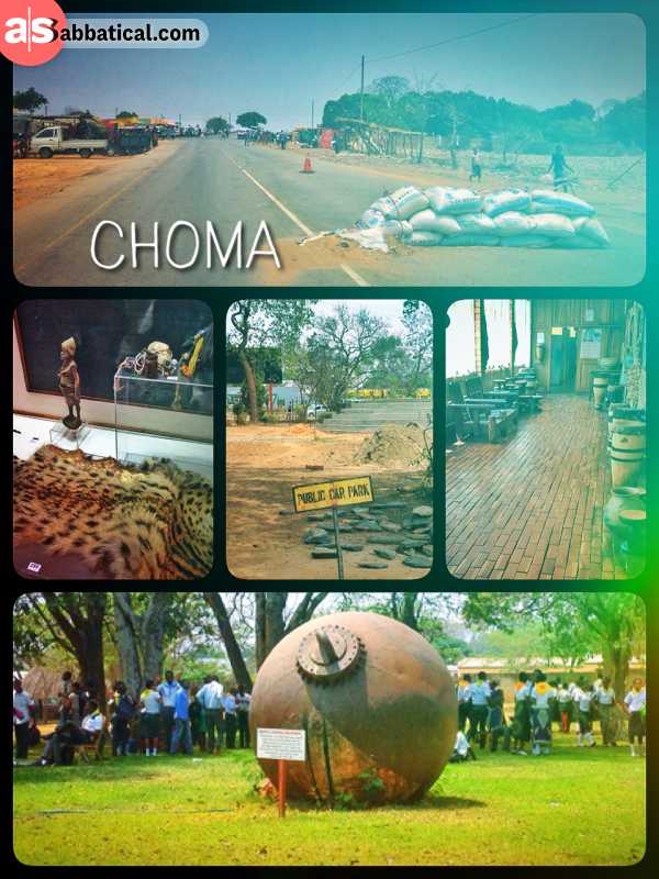 Choma - small town between Lusaka and Livingstone, where Zambia found inner peace