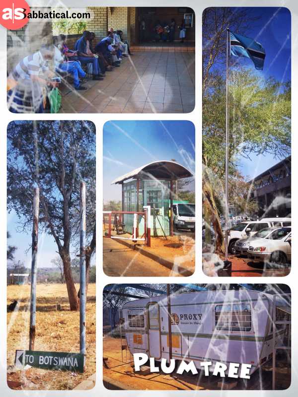 Plumtree (Zimbabwe > Botswana) - first immigration in Africa without a visa, but queuing behind a bus full of people