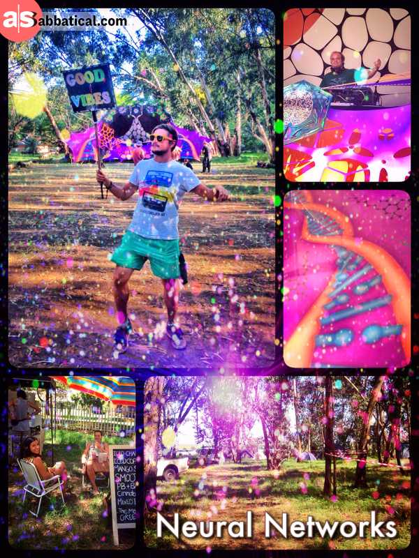 Neural Networks Festival - dancing like there is no tomorrow to psy trance goa in a forest near Johannesburg
