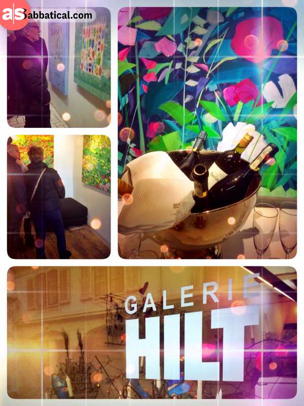 Galerie HILT - opening day of a new exhibition at one of the last real art galleries in Basel