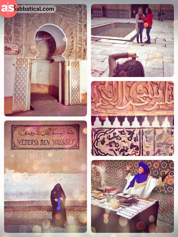 Medersa Ben Youssef - studying the history in the largest Islamic college (now museum) of Morocco