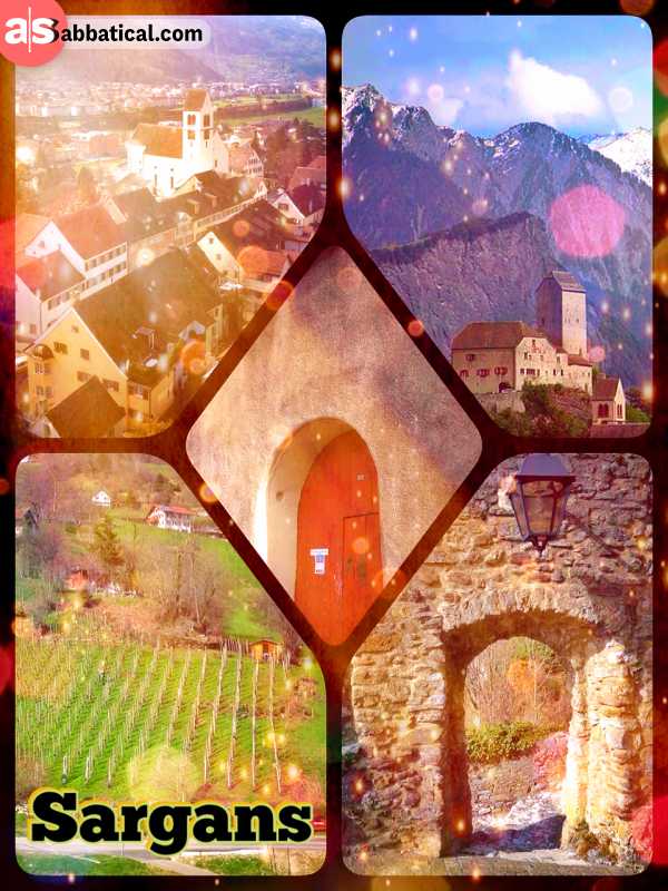 Sargans Castle - climbing up the mighty castle rock to overview the surrounding mountain peaks