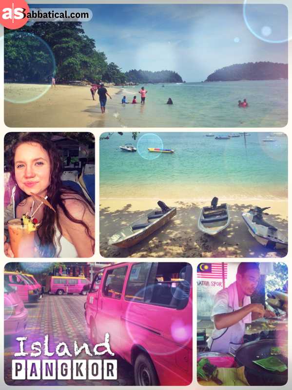 Pangkor Island - paradise in the Indian Ocean with yellow sanded beach and cocktails