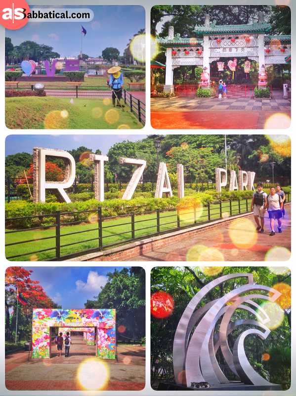 Rizal Park - urban park in honour of the national hero and the Philippines independence