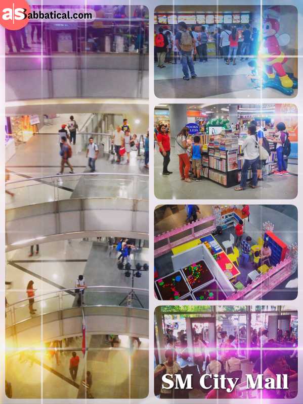 SM City Mall - working at one of the many huge shopping malls in the Metro Manila
