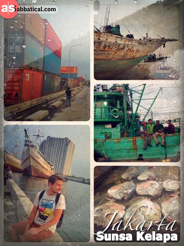 Sunda Kelapa - observing seamen loading and unloading goods at this historic port