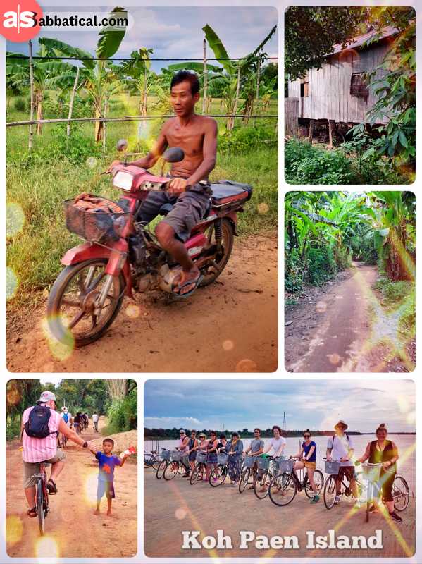 Koh Paen Island - cycling along the Mekong River and through local villages