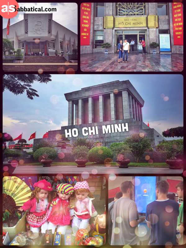 Ho Chi Minh Mausoleum - passing by the resting place of the former leader without entering