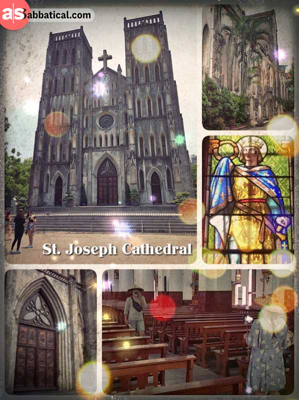 St. Joseph Cathedral - visiting the Notre Dame de Paris Cathedral in old town Hanoi